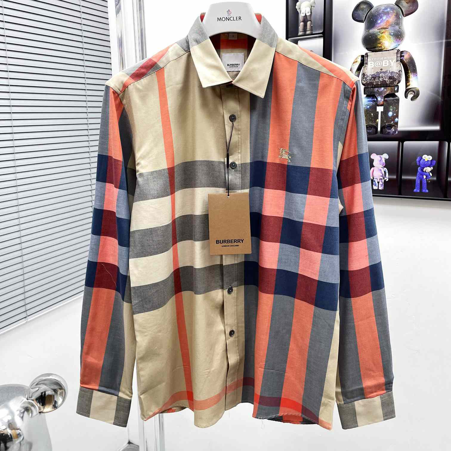 Burberry Check Stretch Shirt  - DesignerGu
