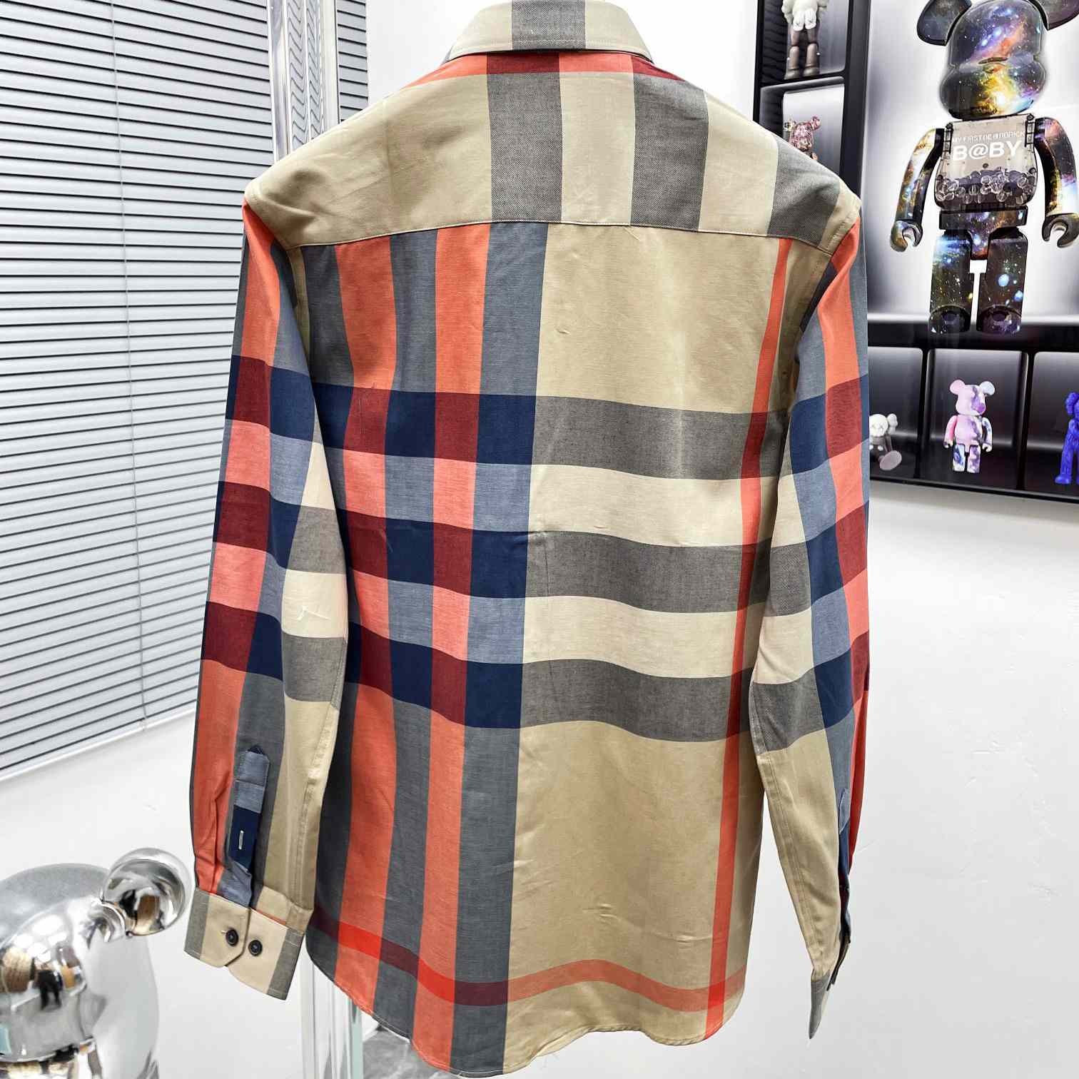 Burberry Check Stretch Shirt  - DesignerGu