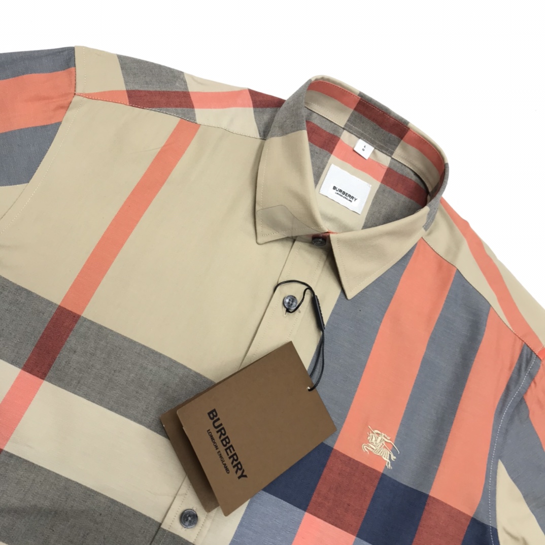 Burberry Check Stretch Shirt  - DesignerGu