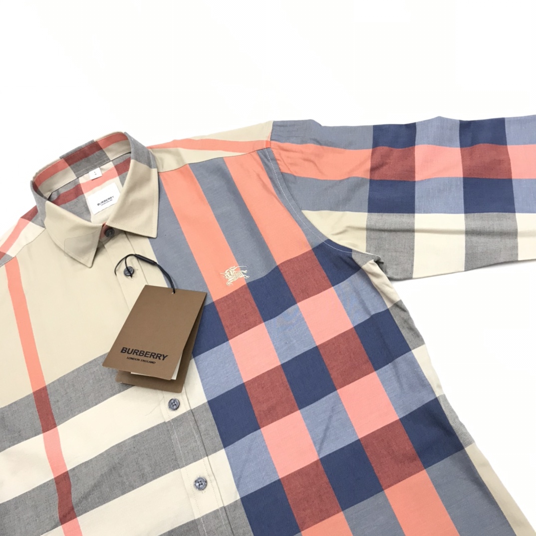 Burberry Check Stretch Shirt  - DesignerGu
