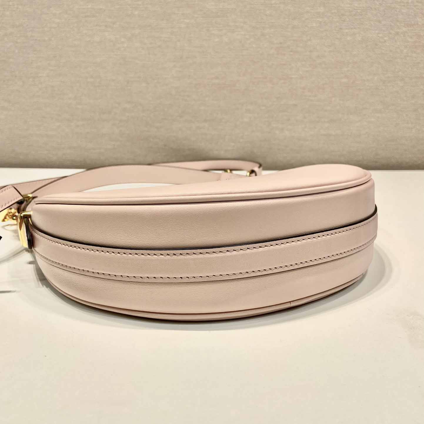Prada Arqué Small Leather Shoulder Bag - DesignerGu