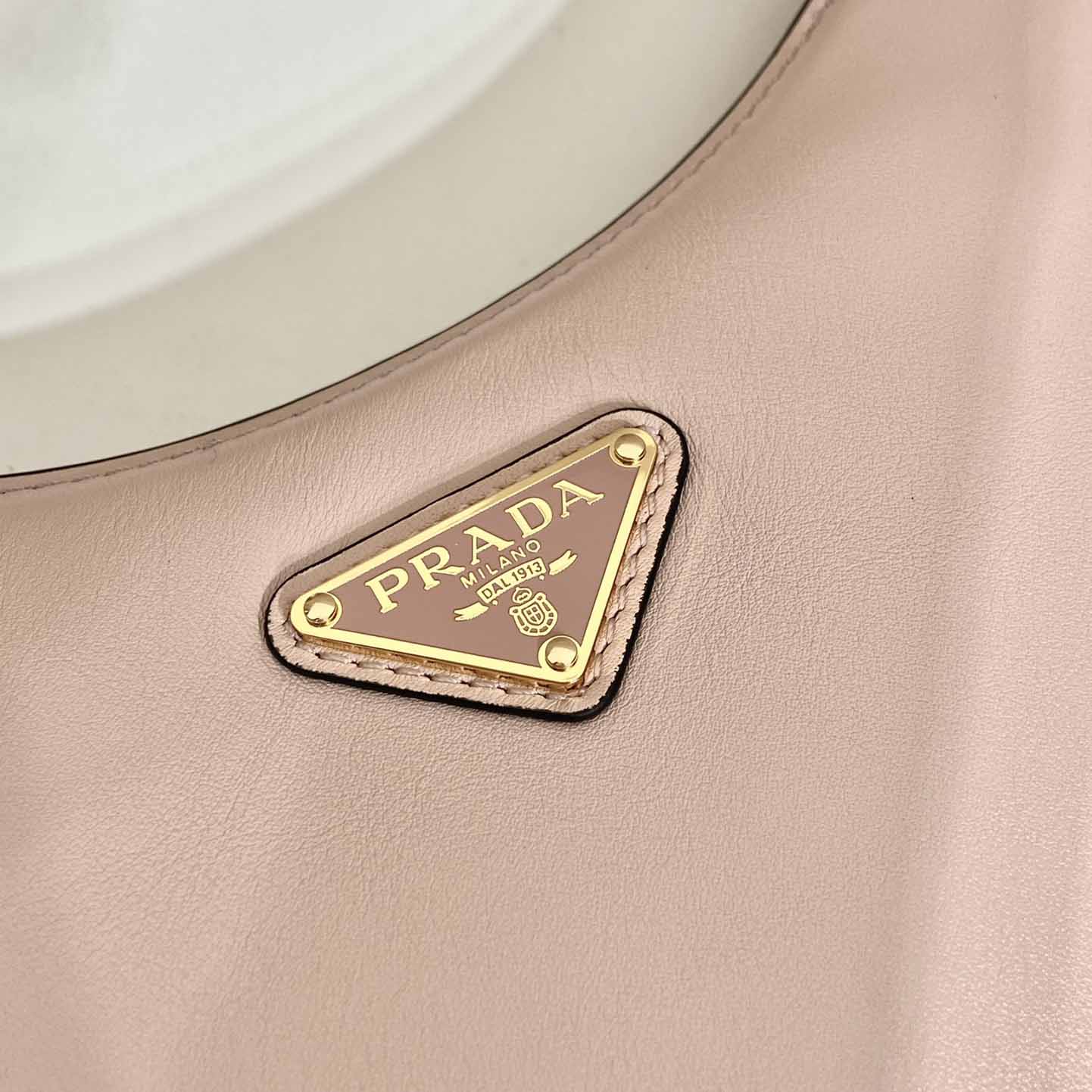 Prada Arqué Small Leather Shoulder Bag - DesignerGu