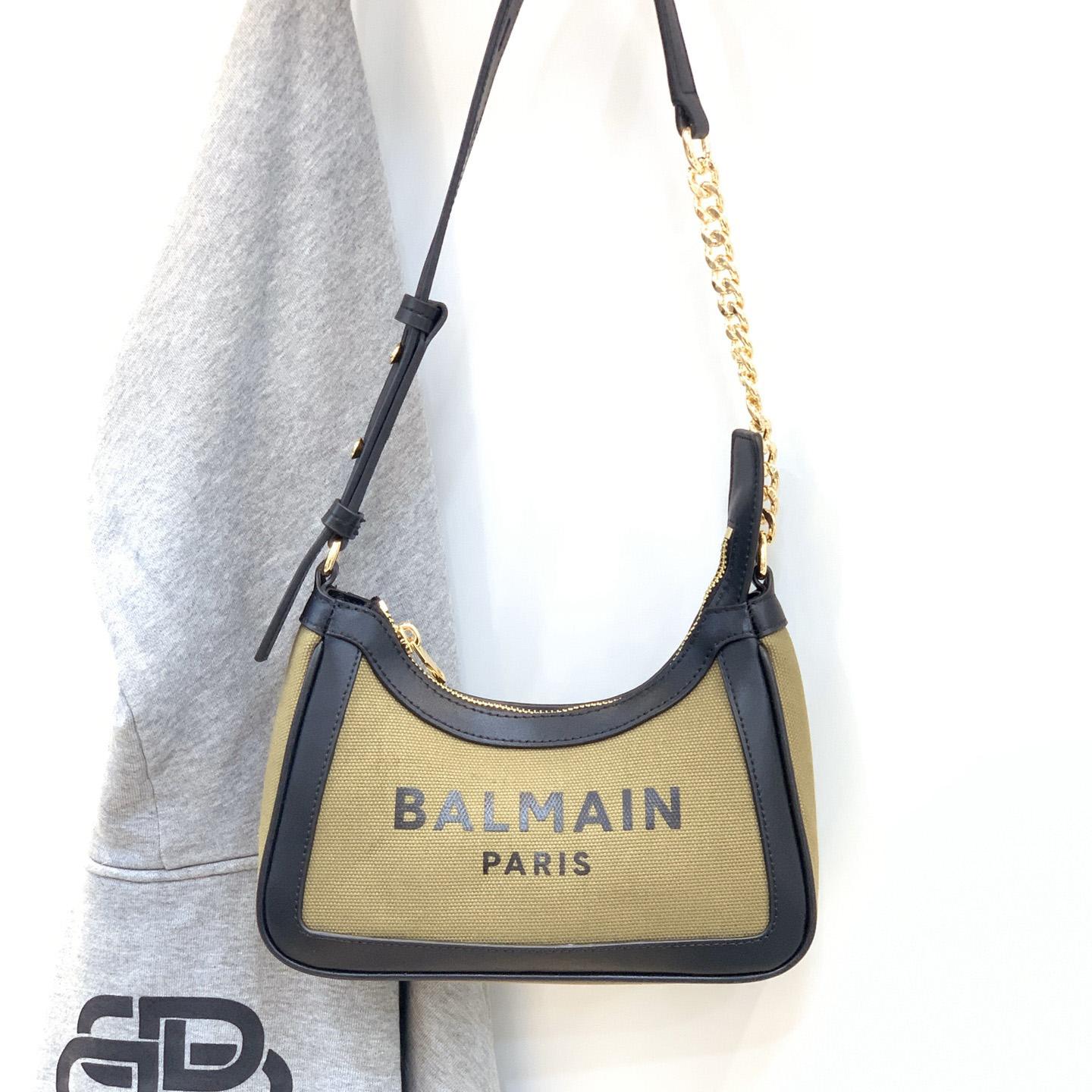 Balmain Small logo-print Shoulder Bag (23.5-16-7Cm) - DesignerGu