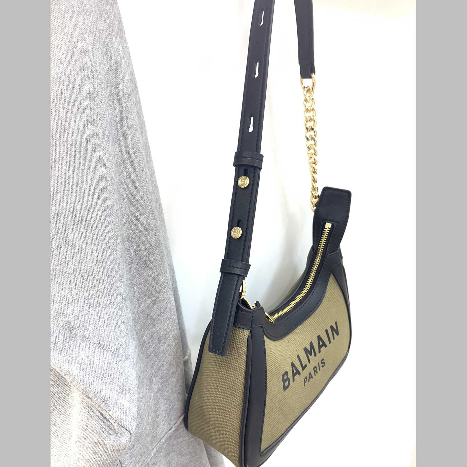 Balmain Small logo-print Shoulder Bag (23.5-16-7Cm) - DesignerGu