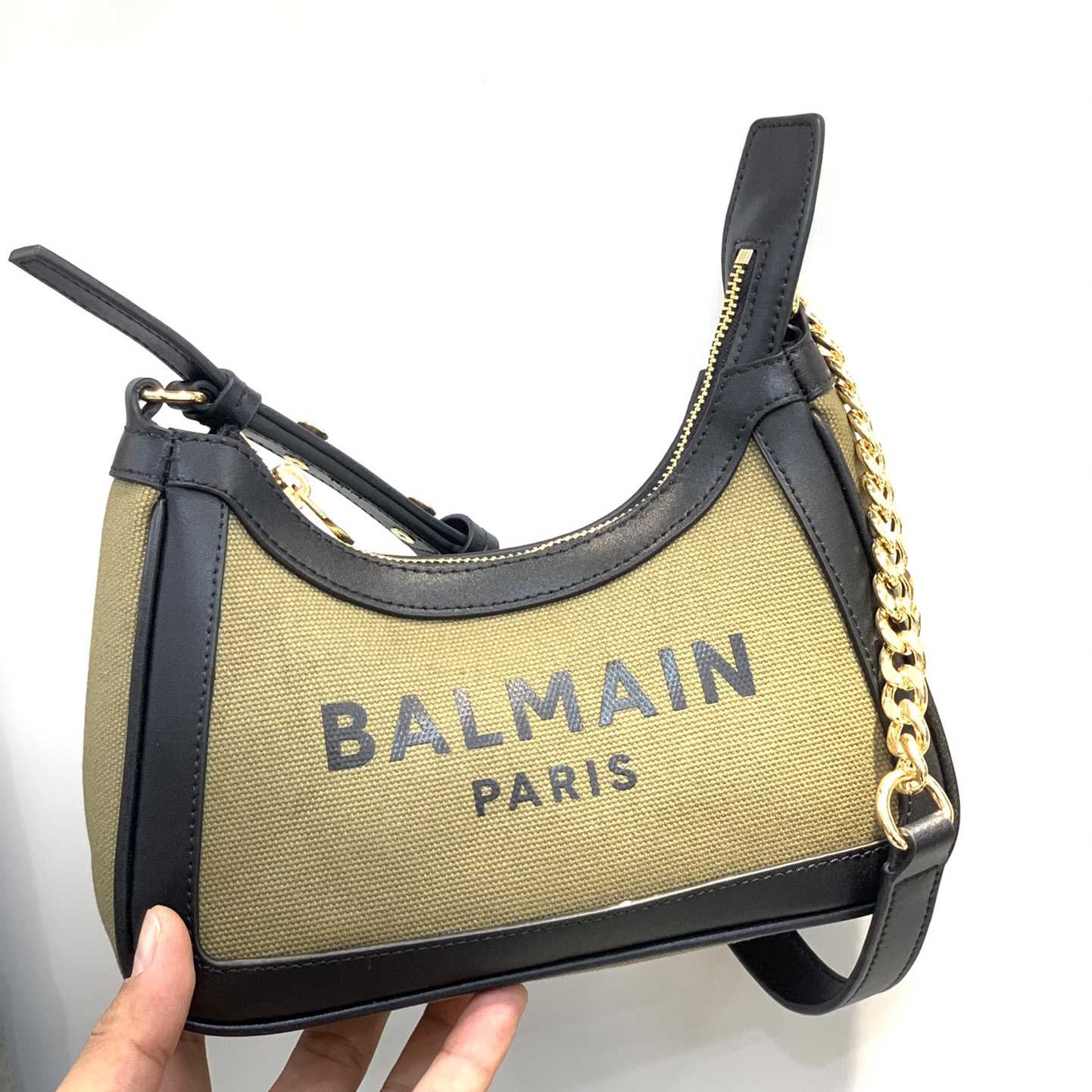 Balmain Small logo-print Shoulder Bag (23.5-16-7Cm) - DesignerGu