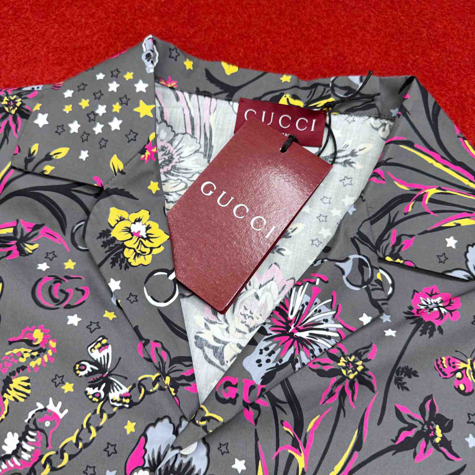 Gucci Punk Floral-print Cotton Shirt - DesignerGu