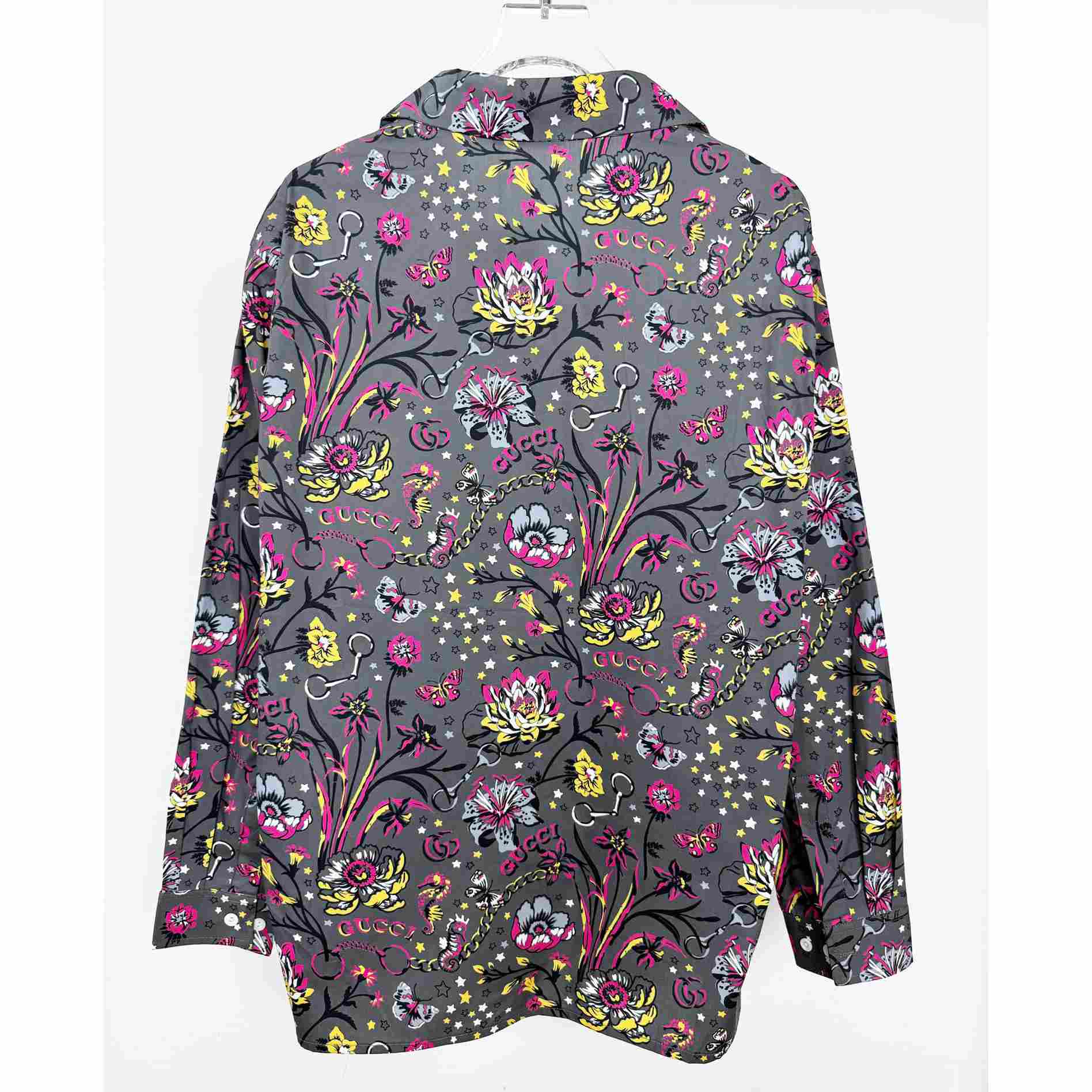 Gucci Punk Floral-print Cotton Shirt - DesignerGu