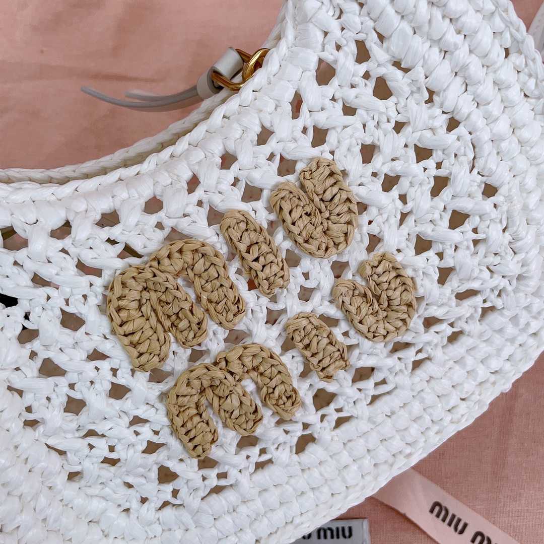 Miu Miu Wander Crochet-knit Shoulder Bag - DesignerGu