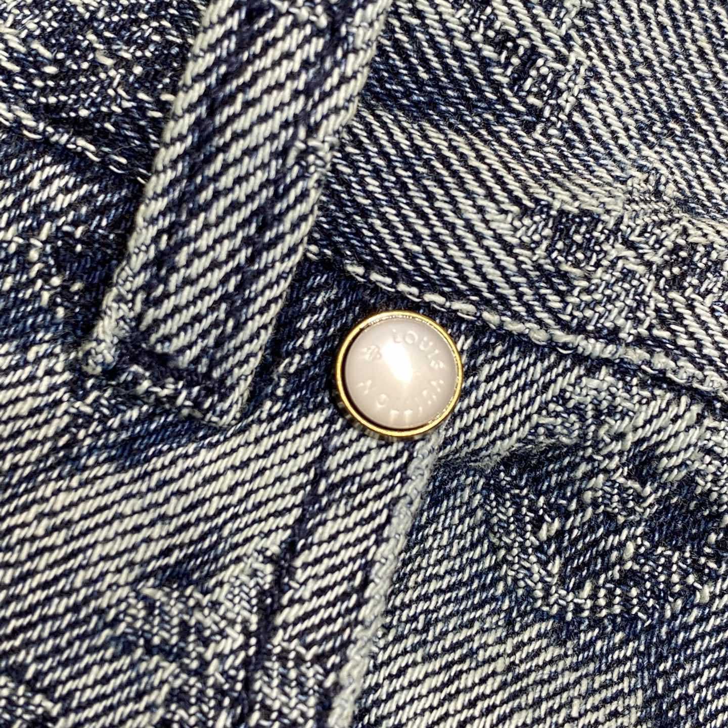 Louis Vuitton Damier Denim Shorts  - DesignerGu