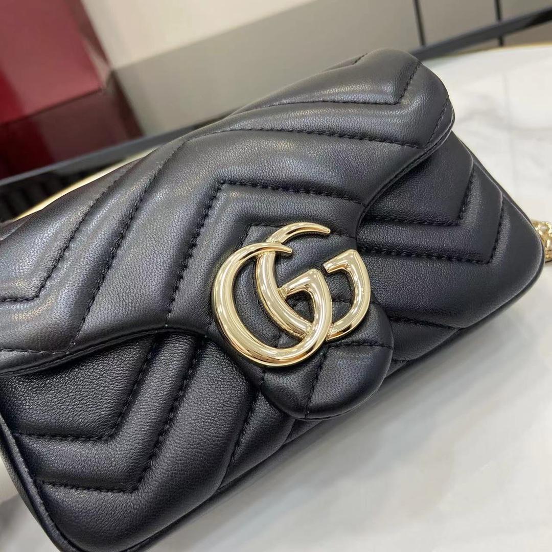 Gucci GG Marmont Mini Shoulder Bag - DesignerGu