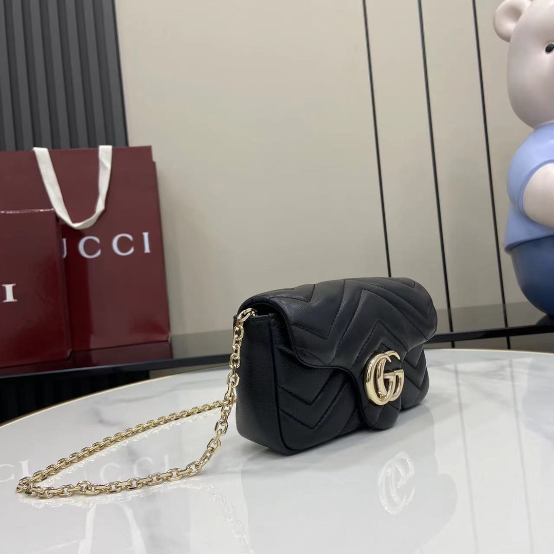 Gucci GG Marmont Mini Shoulder Bag - DesignerGu