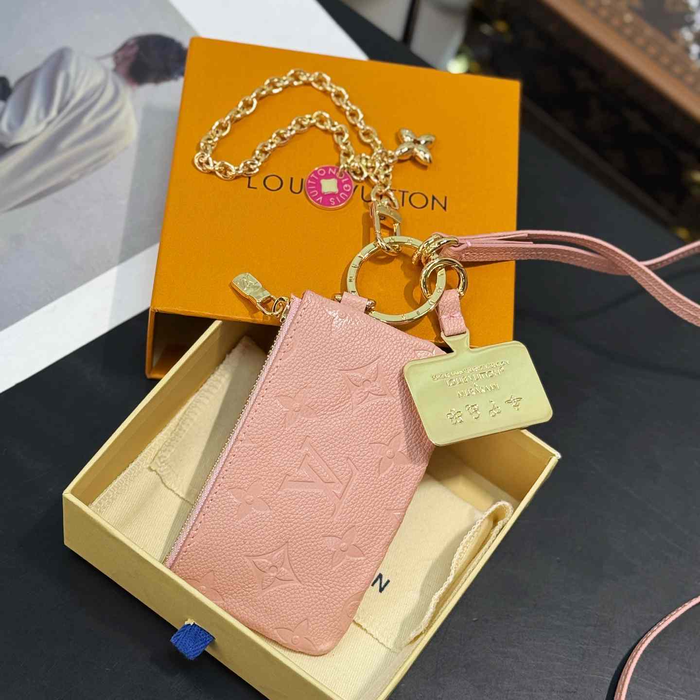 Louis Vuitton Monogram Phone Holder   - DesignerGu
