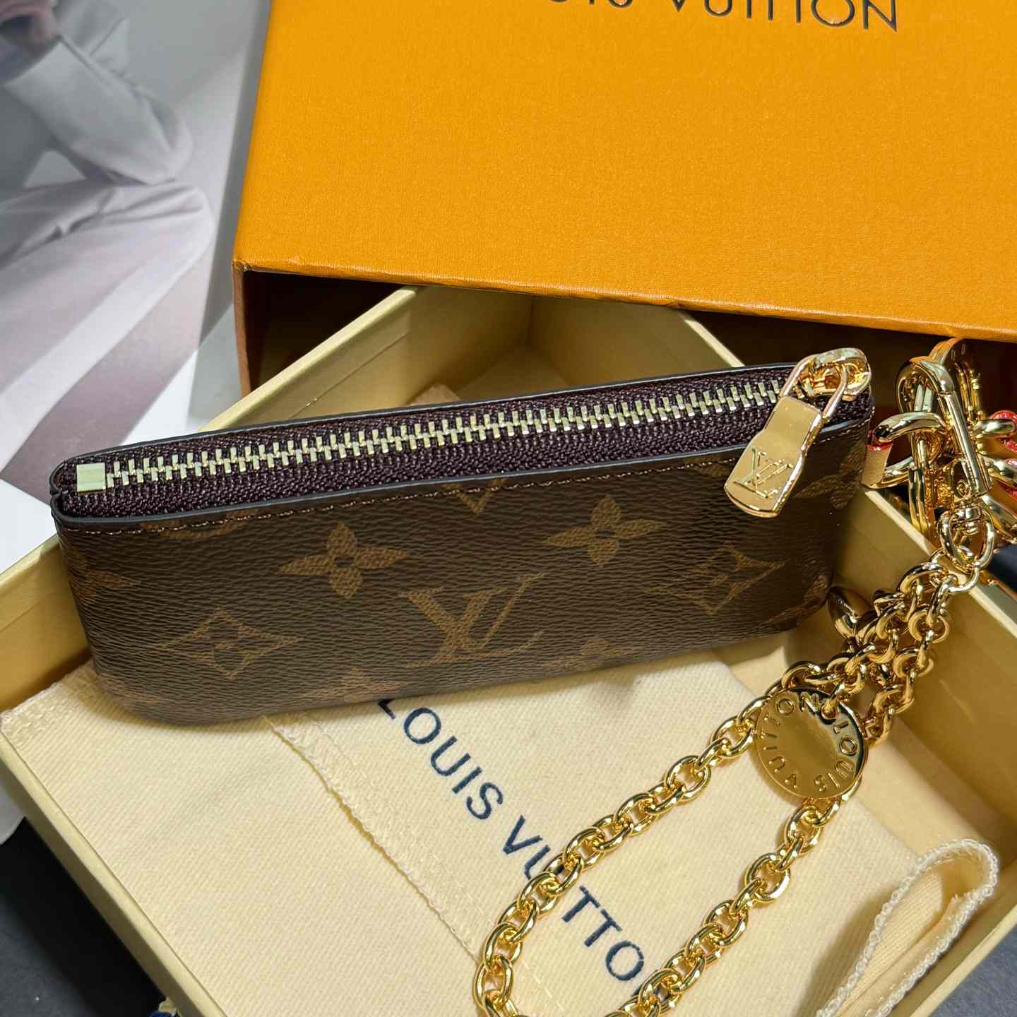 Louis Vuitton Monogram Phone Holder   - DesignerGu
