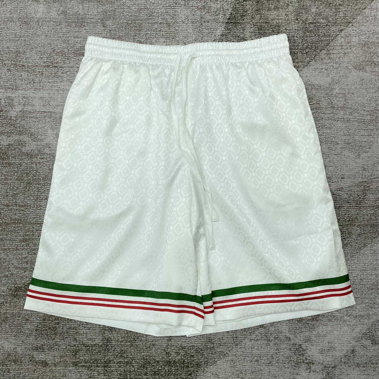 Casablanca Casa Way Printed Silk Shorts   CA3449 - DesignerGu