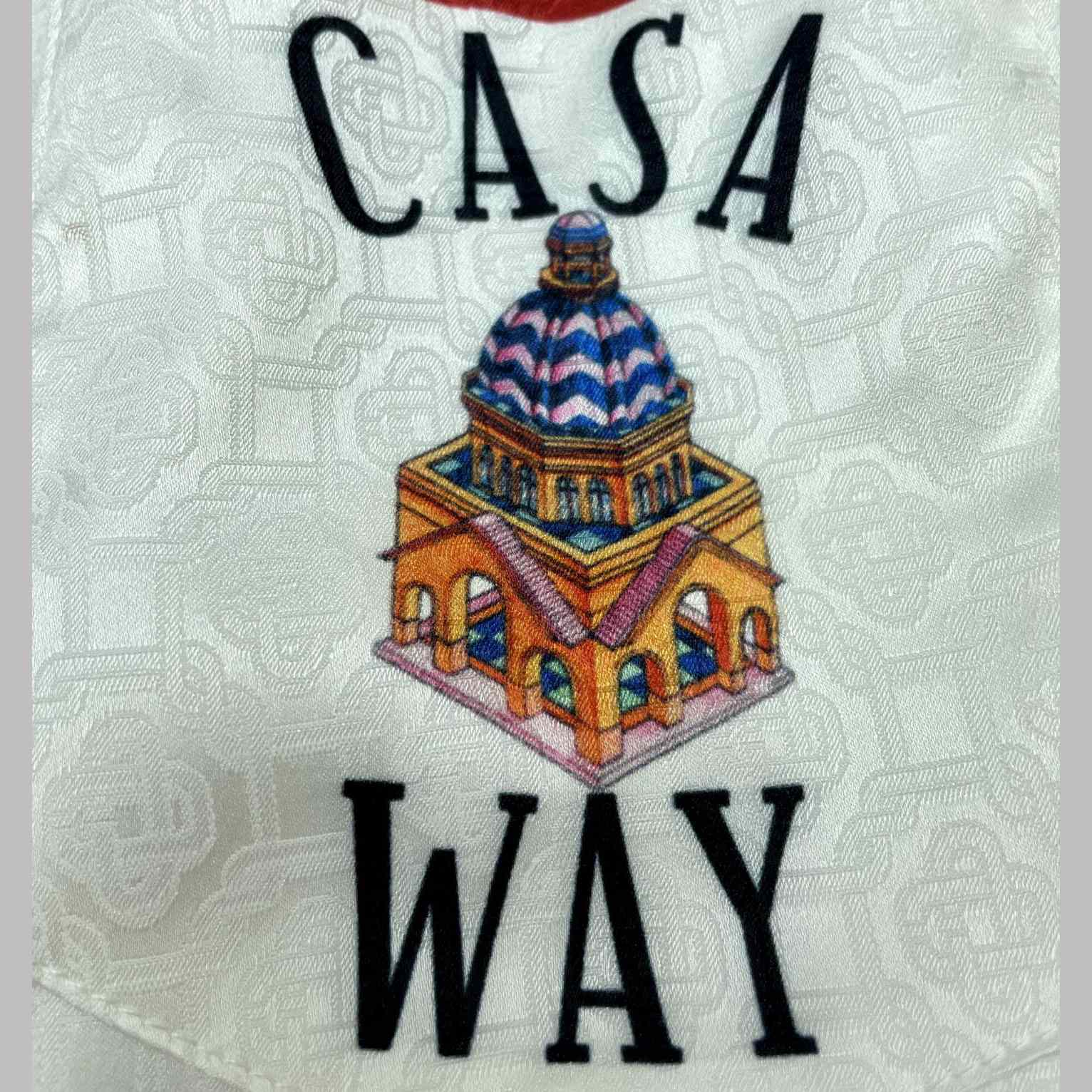 Casablanca Casa Way Printed Silk Shorts   CA3449 - DesignerGu