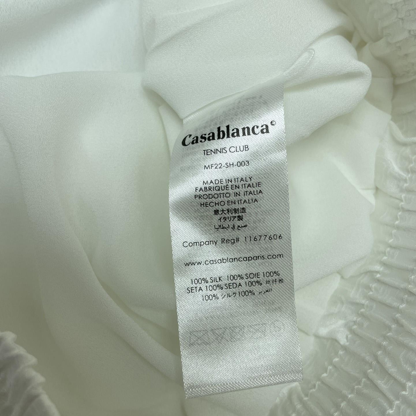 Casablanca Casa Way Printed Silk Shorts   CA3449 - DesignerGu