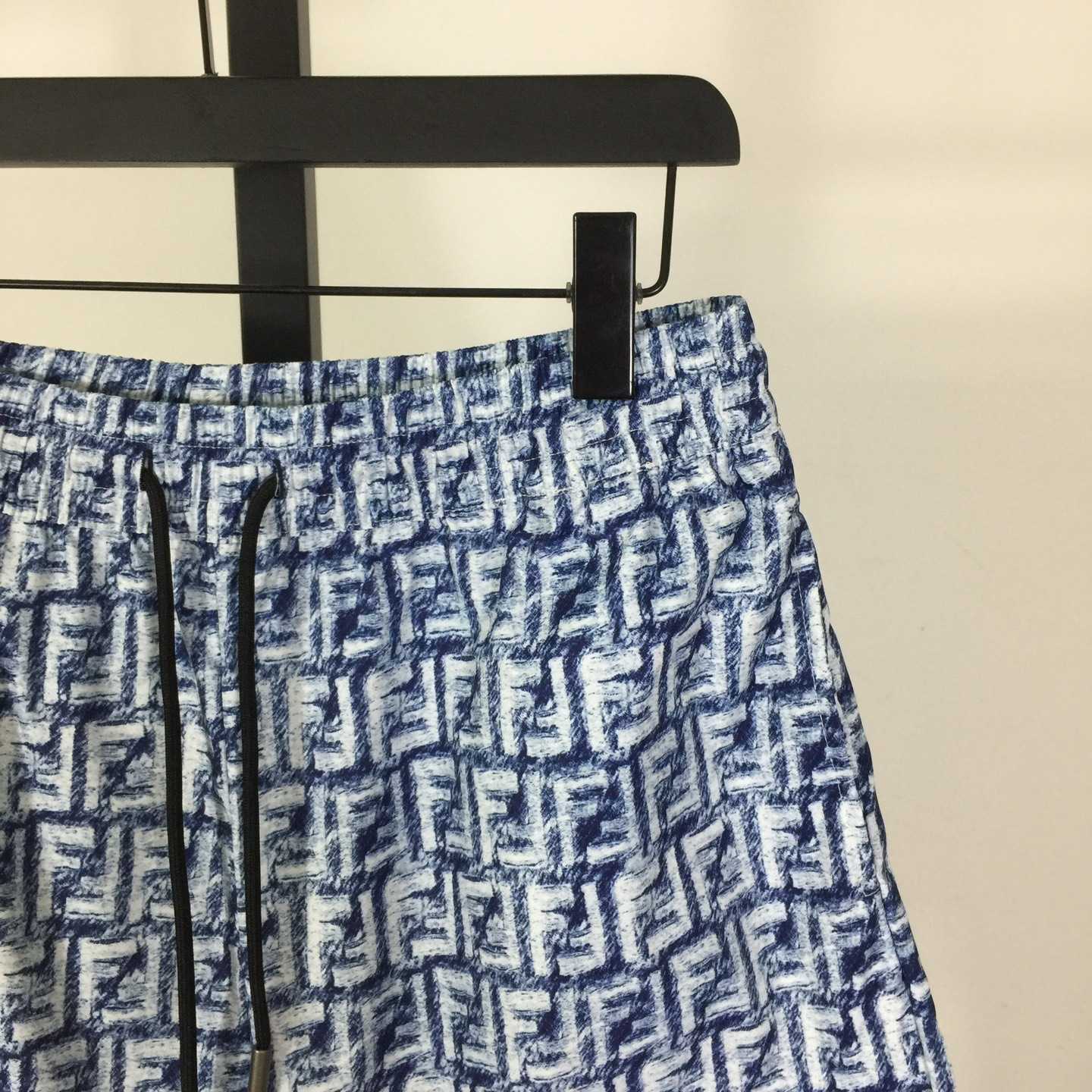 Fendi FF-motif Linen Shorts - DesignerGu