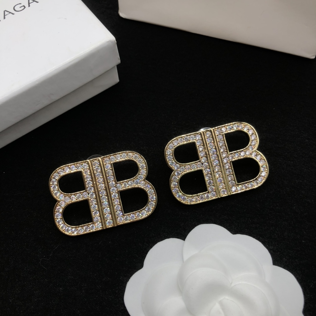 Balenciaga BB Earrings - DesignerGu