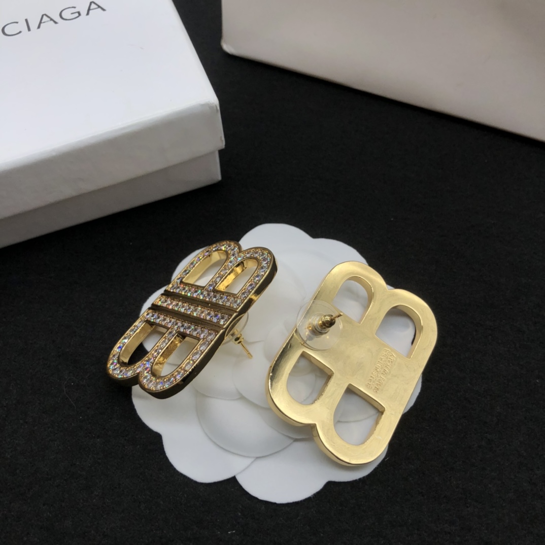 Balenciaga BB Earrings - DesignerGu