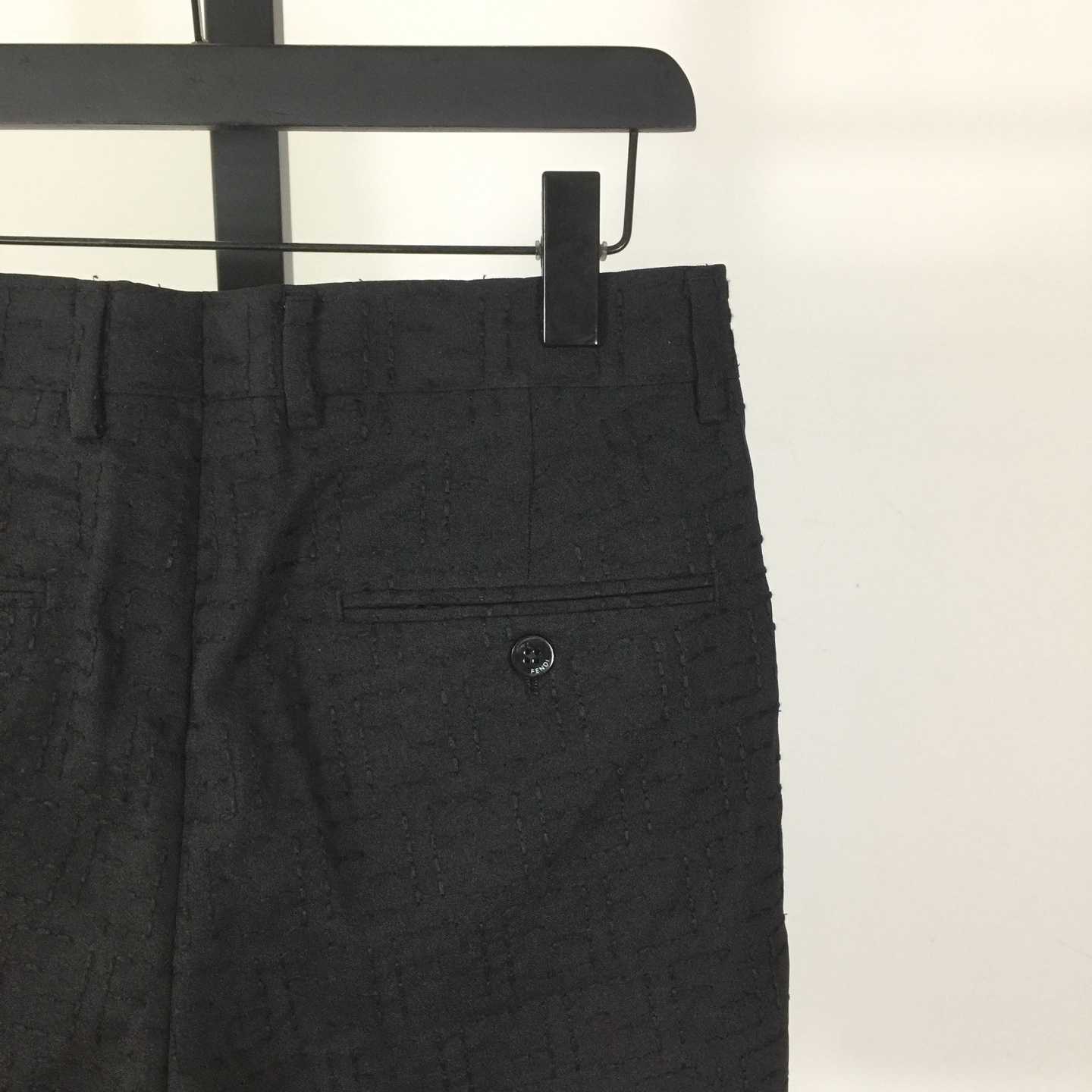Fendi Black Cotton Shorts - DesignerGu