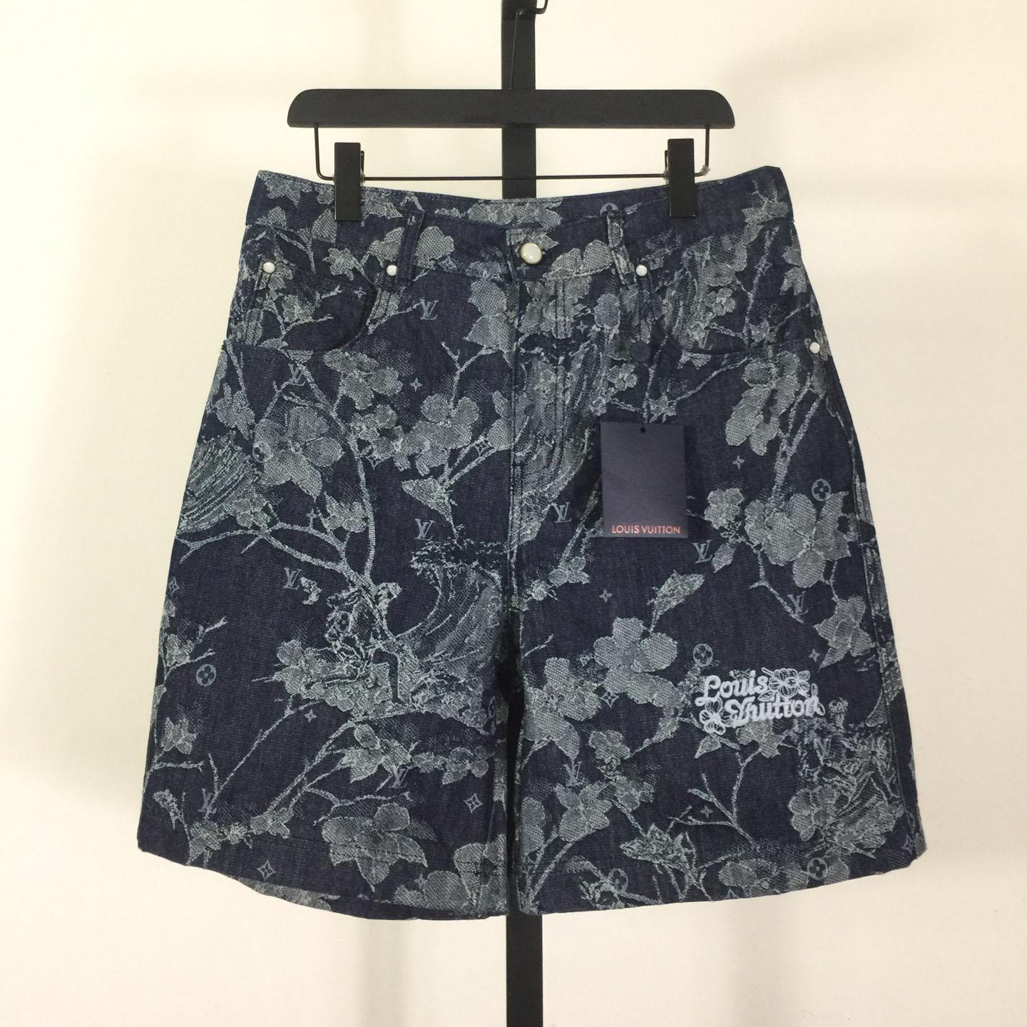 Louis Vuitton Jacquard Denim Shorts  1AHXHP - DesignerGu