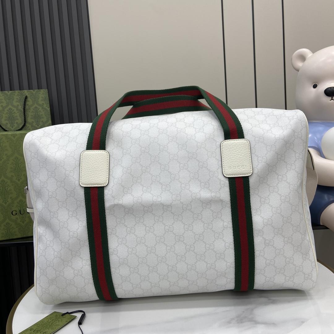 Gucci Medium Duffle Bag With Web - DesignerGu
