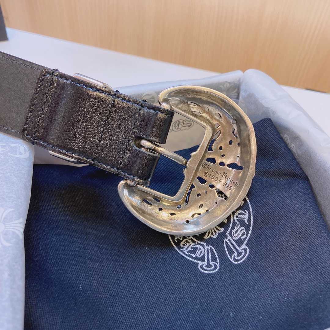 Chrome Hearts Leather Belt    3.8cm - DesignerGu