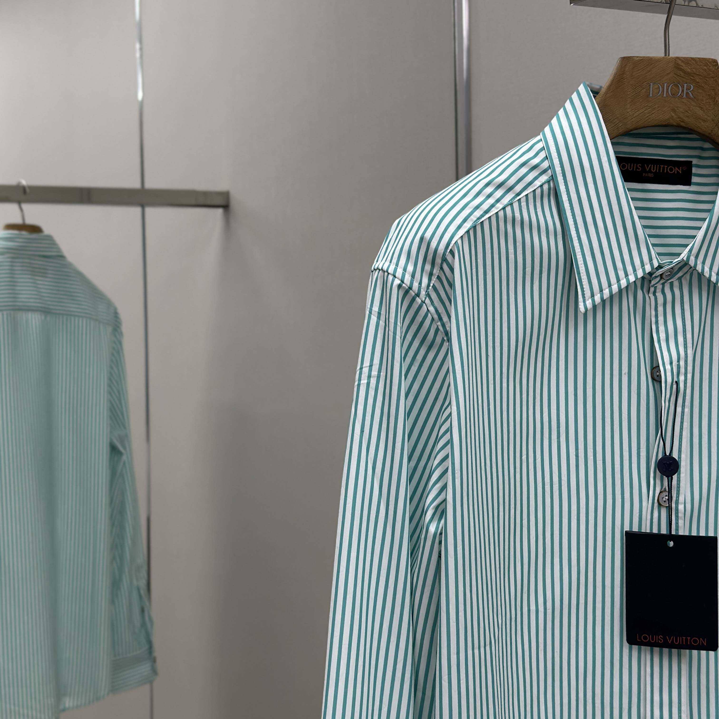 Louis Vuitton Monogram Striped Shirt   1AHVXI - DesignerGu