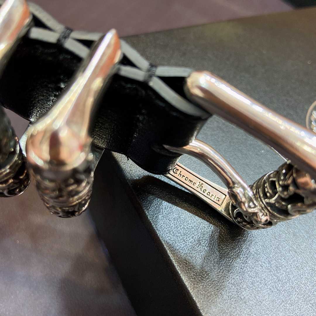 Chrome Hearts Leather Belt    3.8cm - DesignerGu