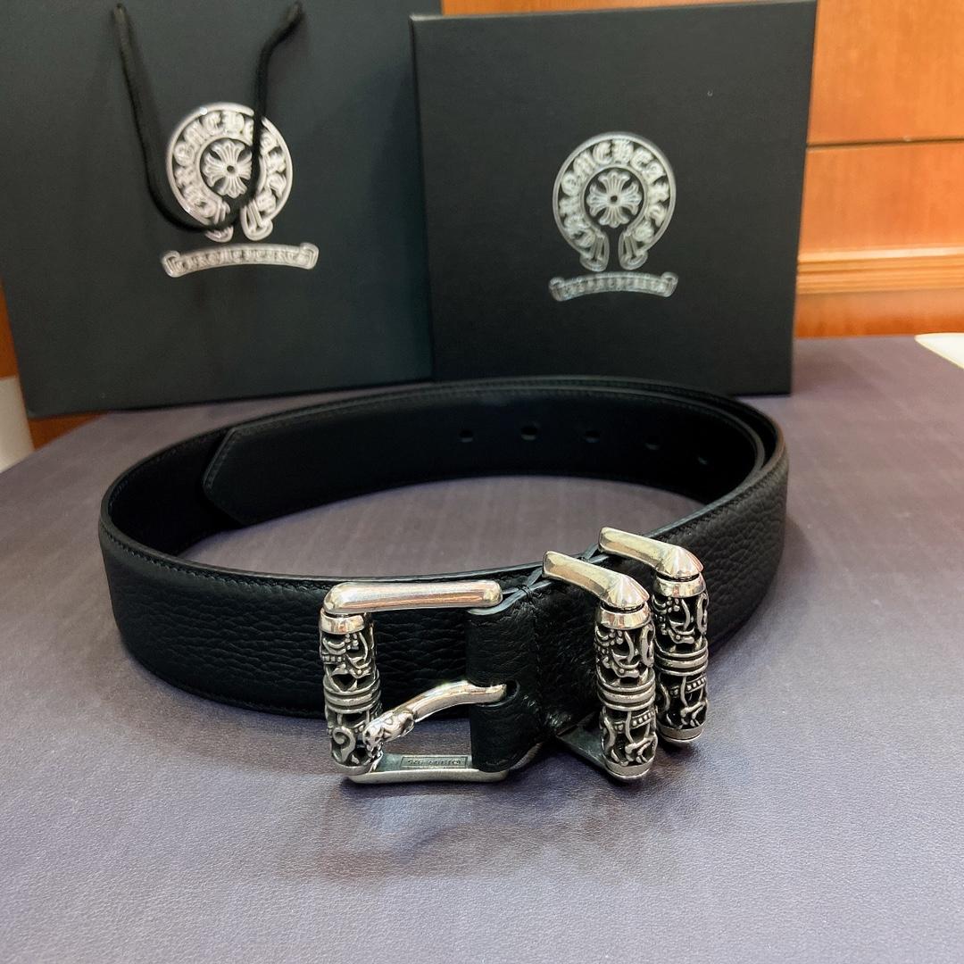 Chrome Hearts Leather Belt   - DesignerGu