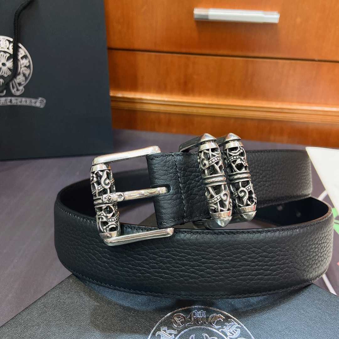 Chrome Hearts Leather Belt   - DesignerGu