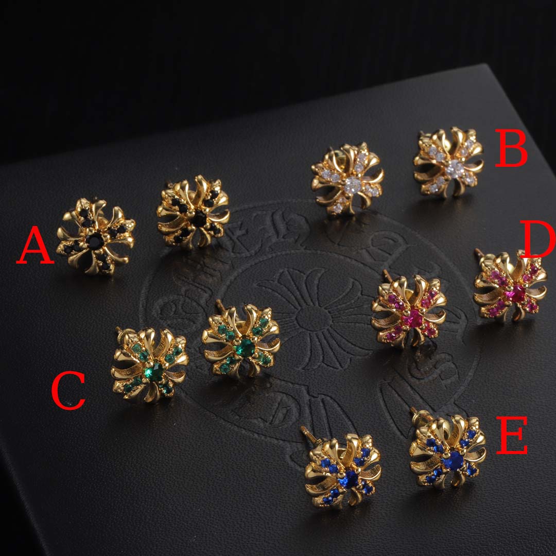 Chrome Heart Earrings - DesignerGu