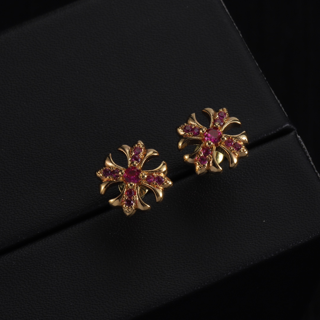 Chrome Heart Earrings - DesignerGu