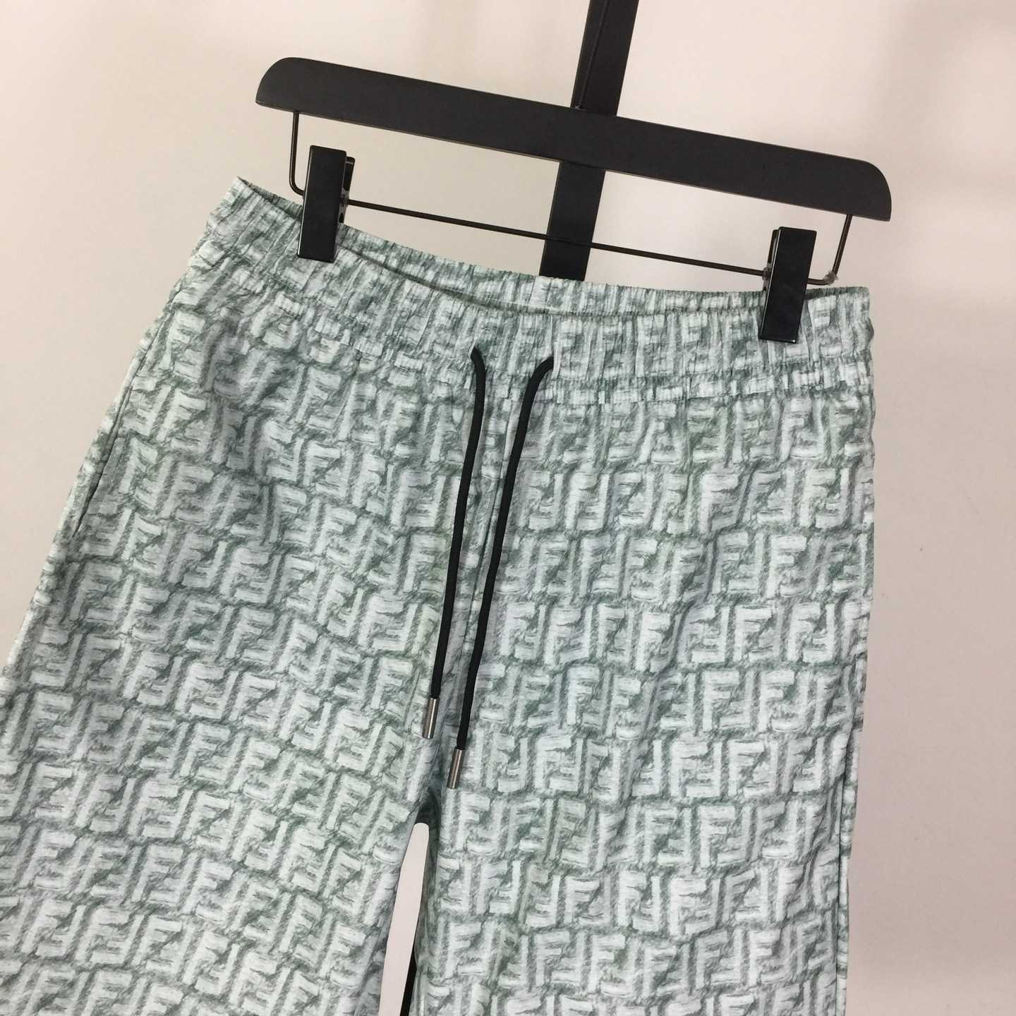 Fendi FF-motif Linen Shorts - DesignerGu