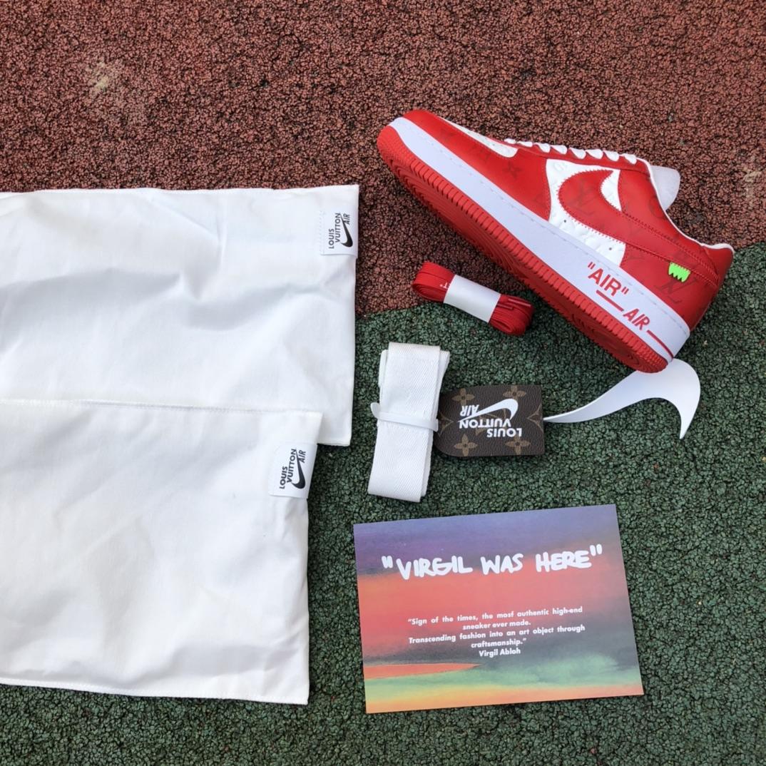 Louis Vuitton x Nike Air Force 1 Low Sneaker    - DesignerGu