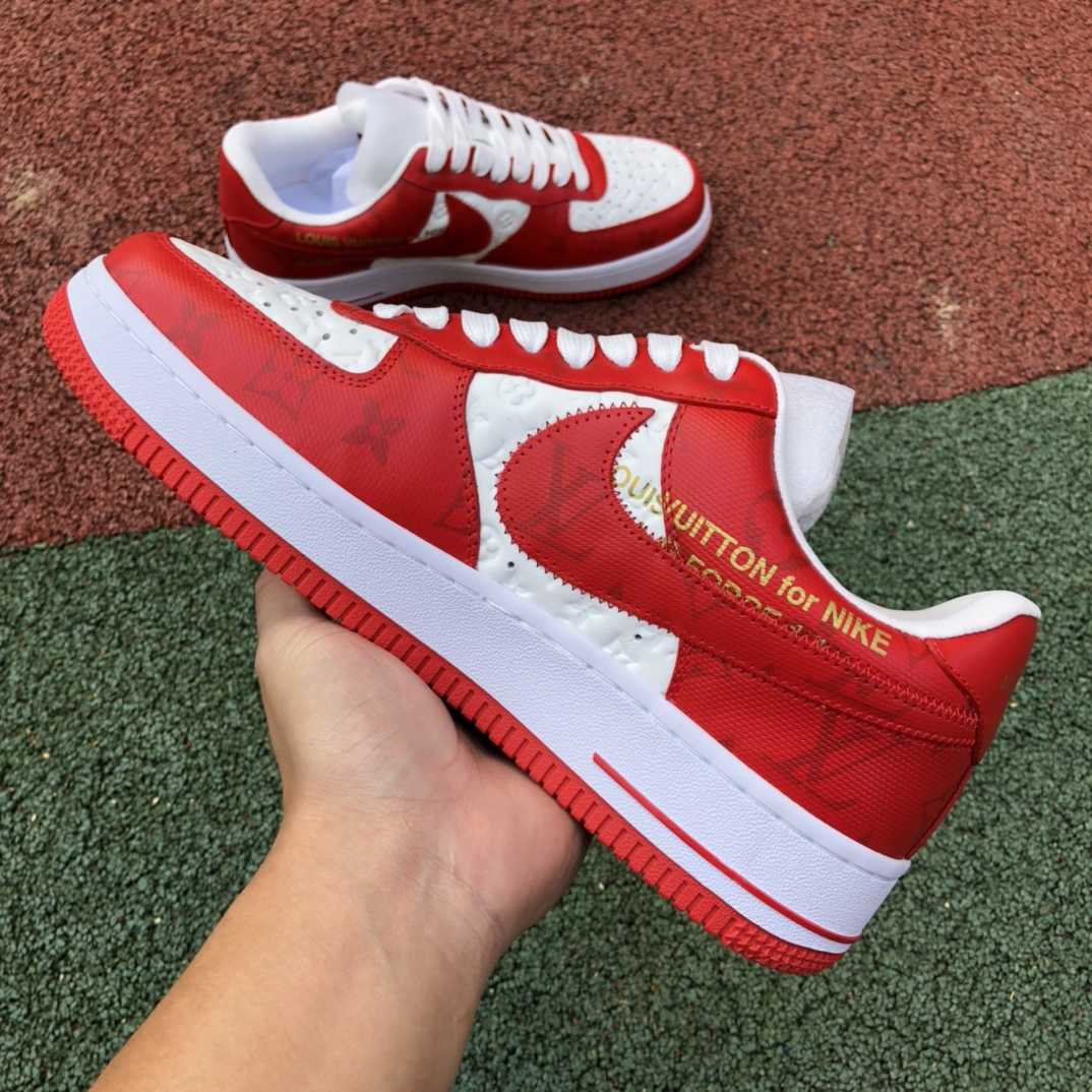 Louis Vuitton x Nike Air Force 1 Low Sneaker    - DesignerGu