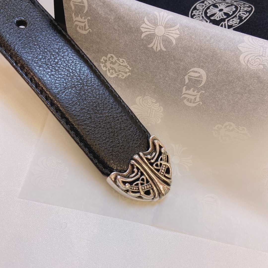 Chrome Hearts Leather Belt    3.8cm - DesignerGu