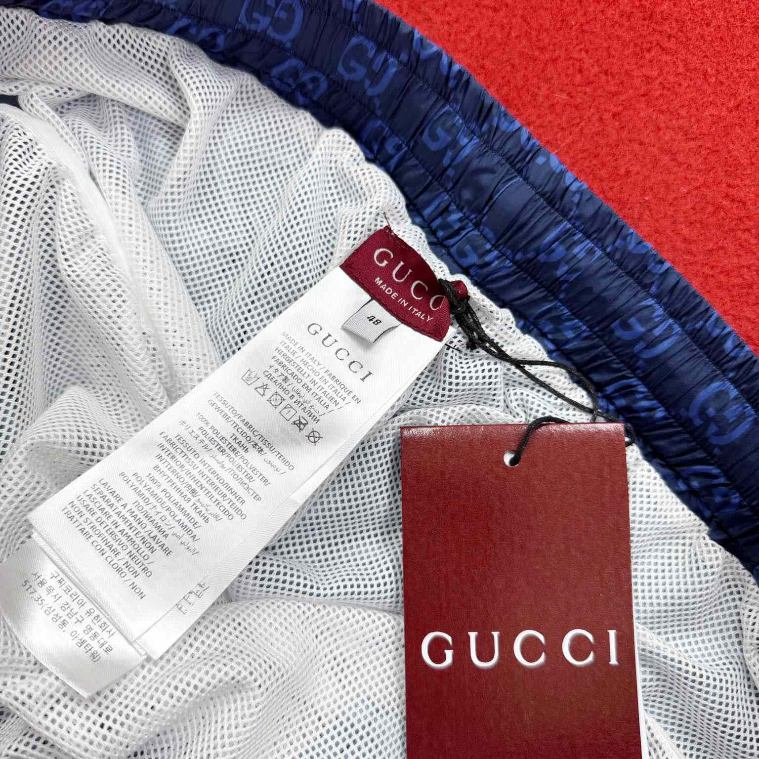 Gucci Printed Poplin Tech Swim Shorts - DesignerGu
