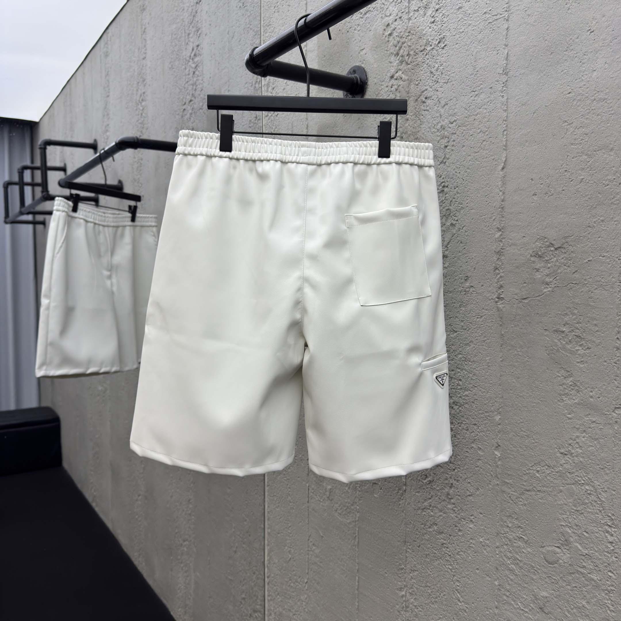 Prada Nappa Leather Bermudas - DesignerGu