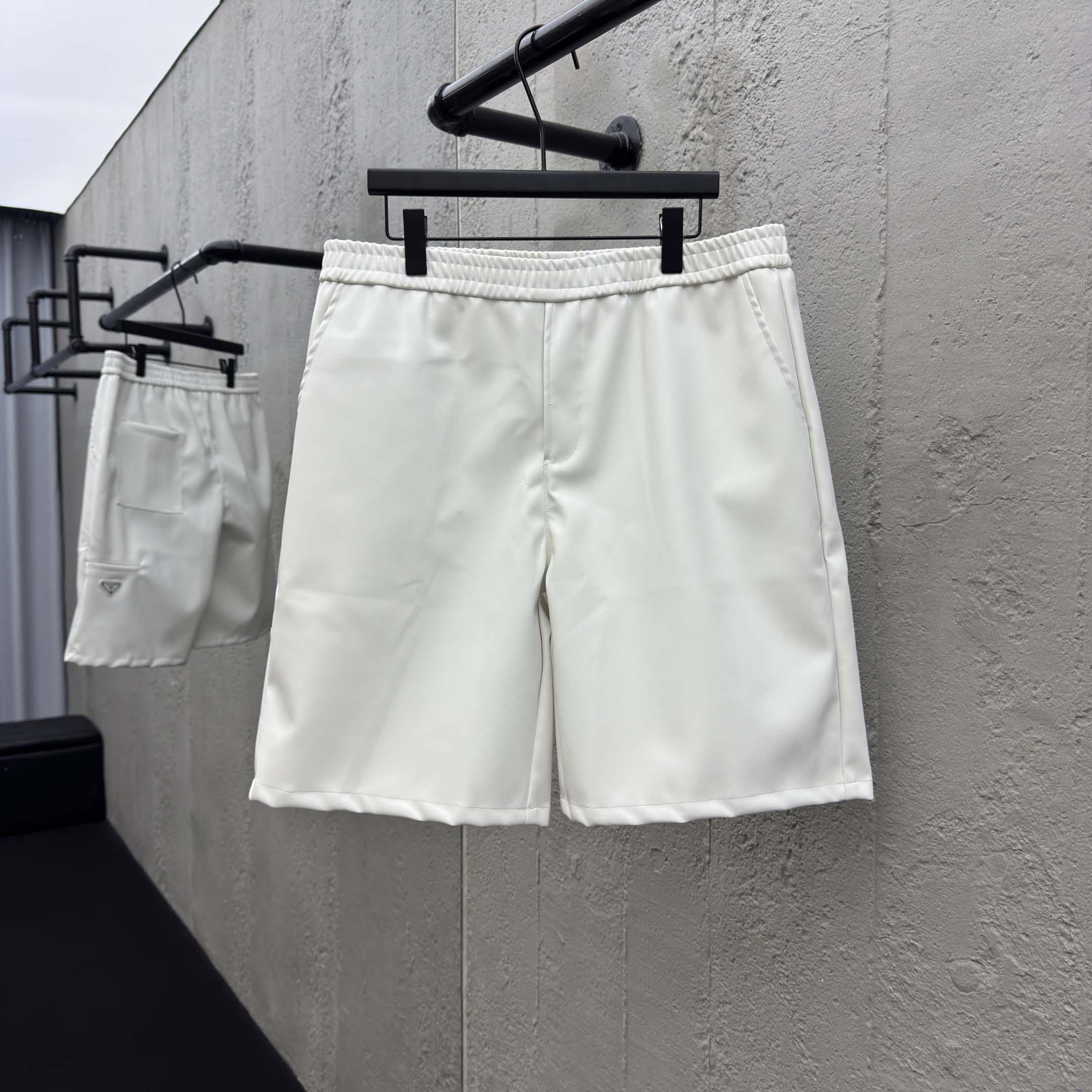 Prada Nappa Leather Bermudas - DesignerGu