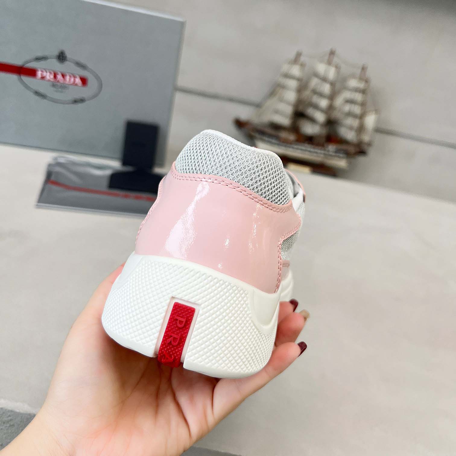 Prada America's Cup Biker Fabric Sneakers - DesignerGu