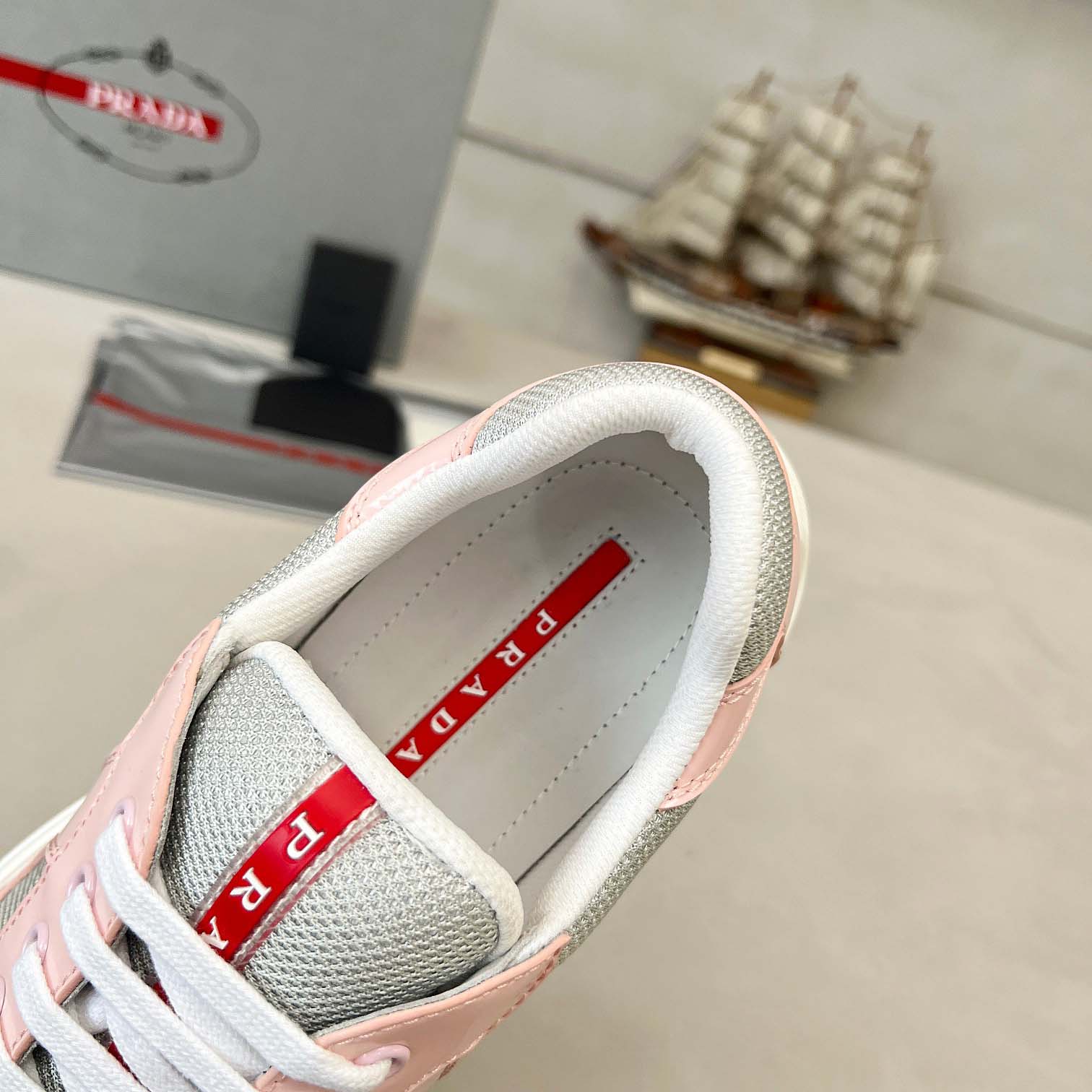 Prada America's Cup Biker Fabric Sneakers - DesignerGu
