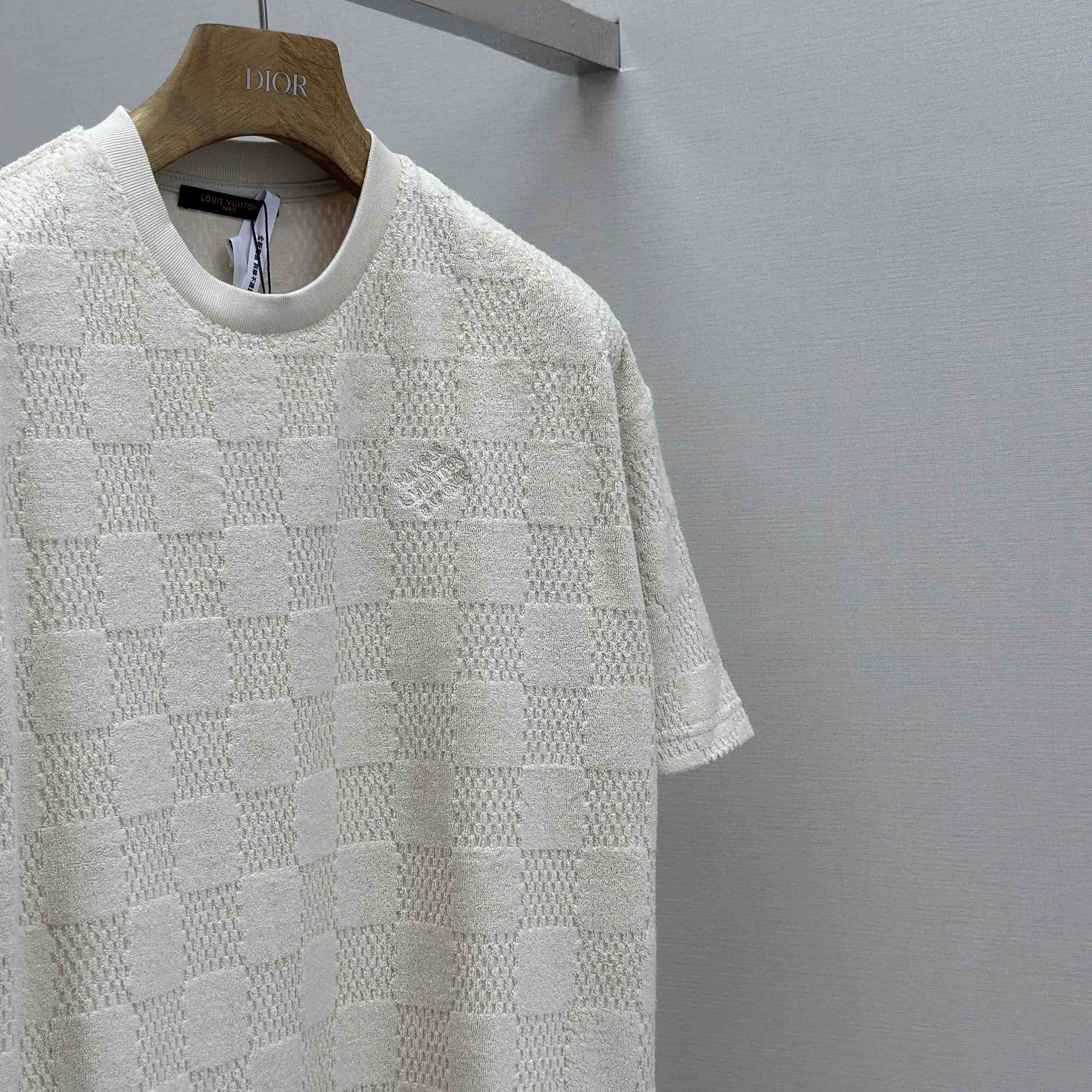 Louis Vuitton Damier French Terry T-Shirt   1AHUVC - DesignerGu