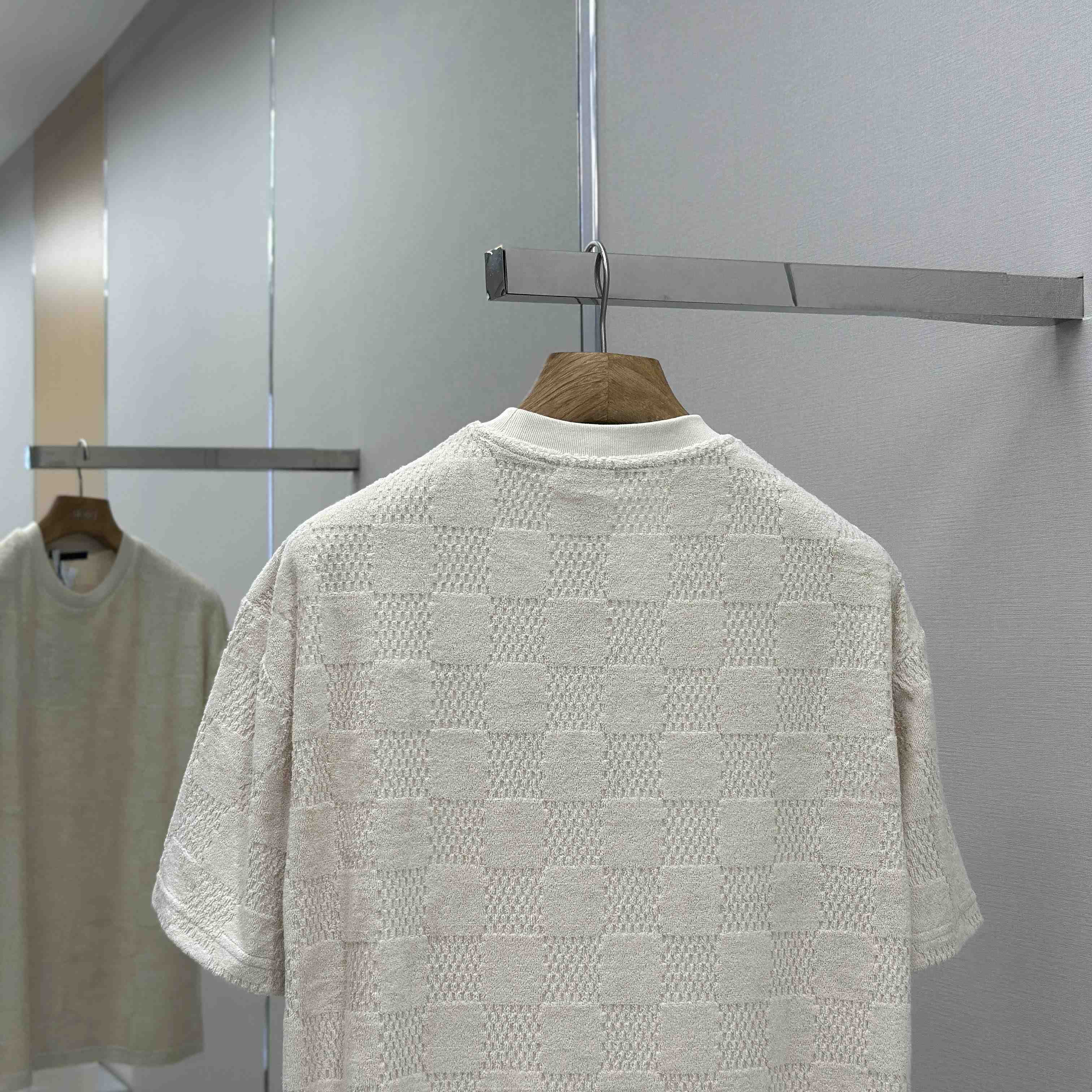 Louis Vuitton Damier French Terry T-Shirt   1AHUVC - DesignerGu