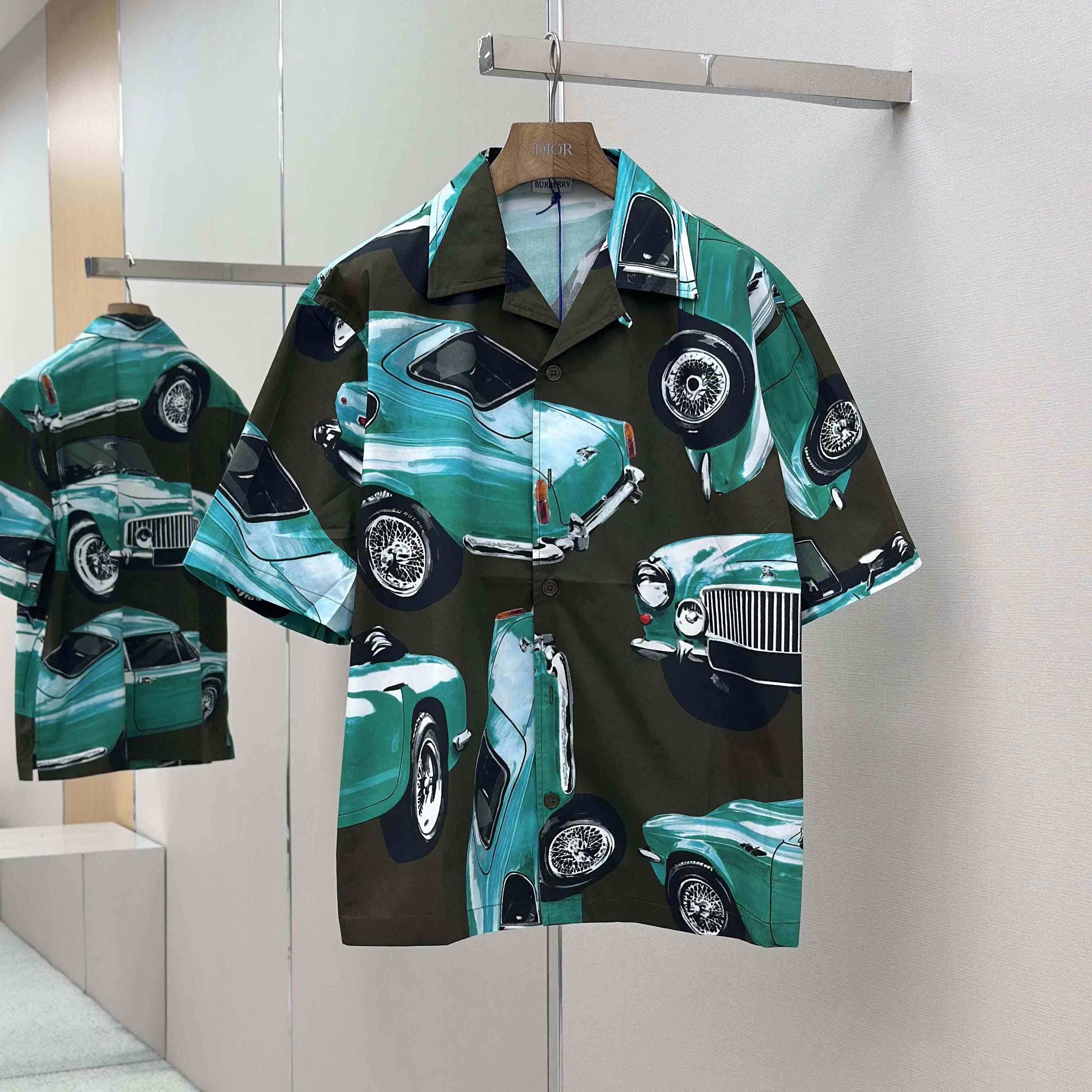 Burberry Relaxed Fit Car Cotton Poplin Shirt - DesignerGu