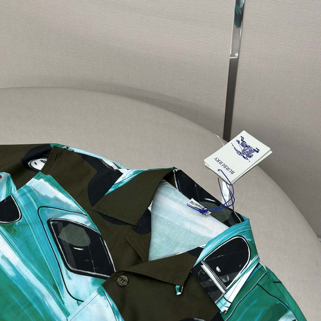 Burberry Relaxed Fit Car Cotton Poplin Shirt - DesignerGu