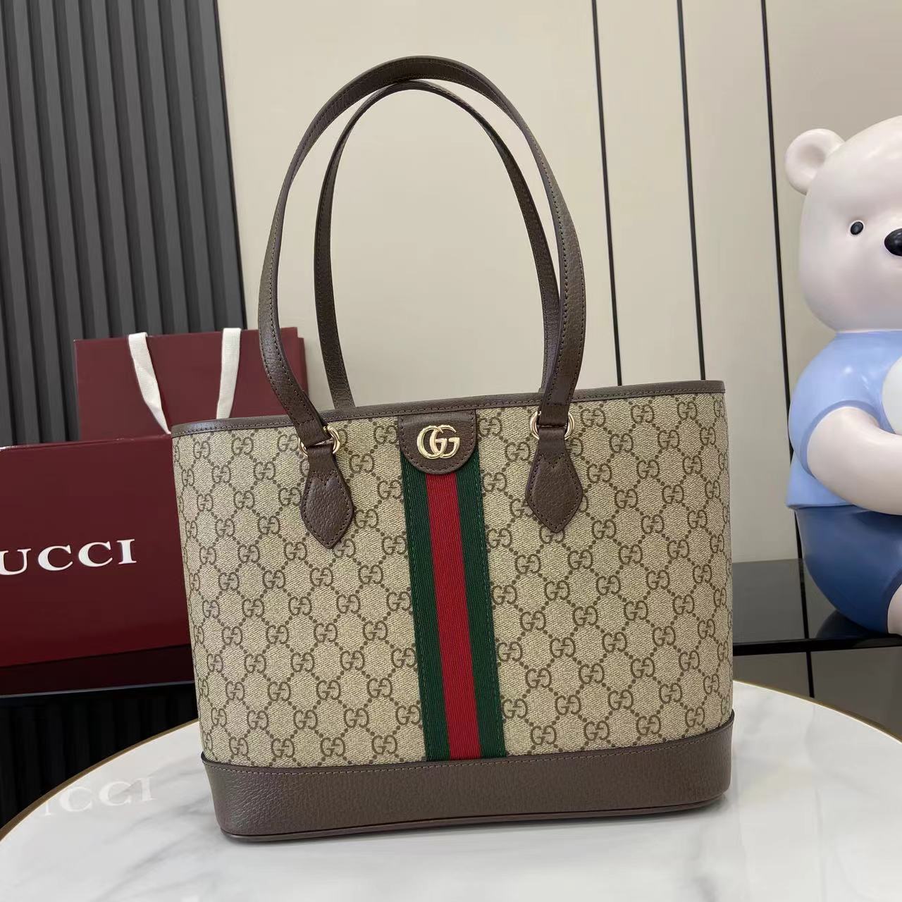 Gucci Ophidia Medium Tote Bag - DesignerGu