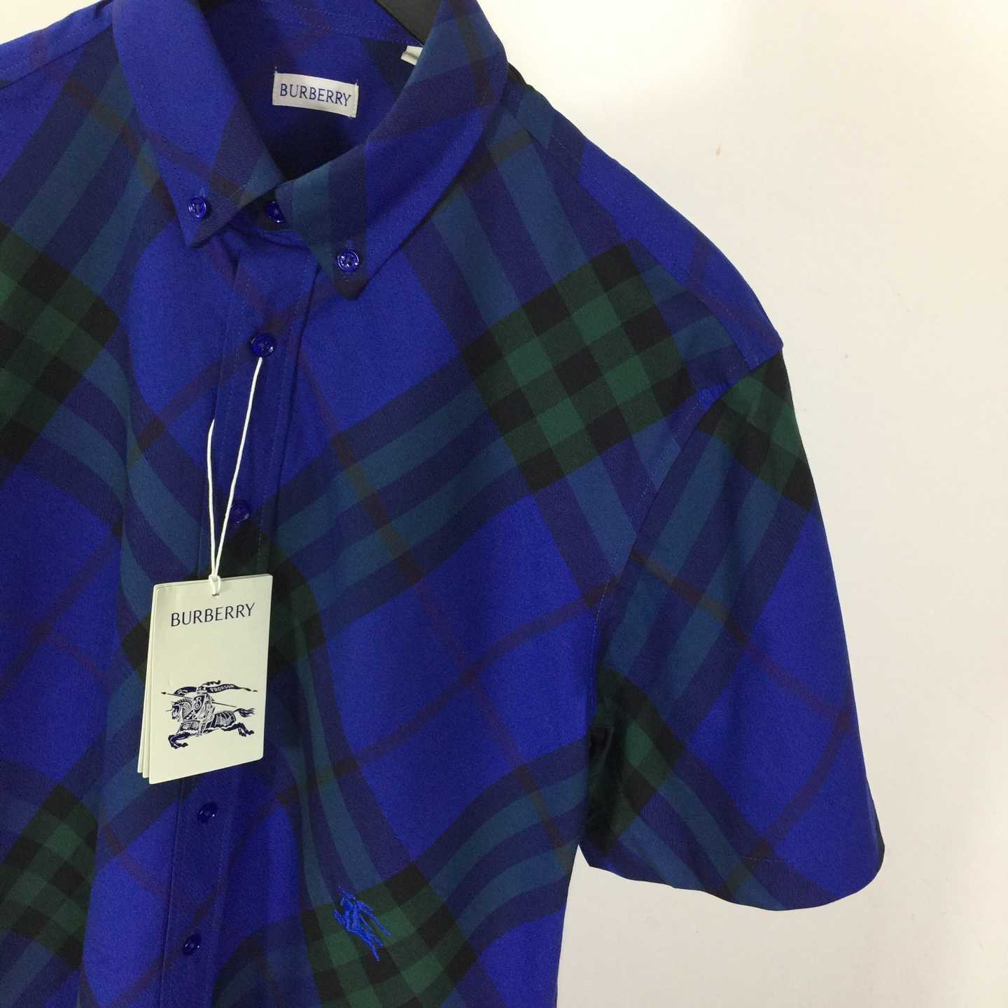 Burberry Men's Check cotton shirt - DesignerGu