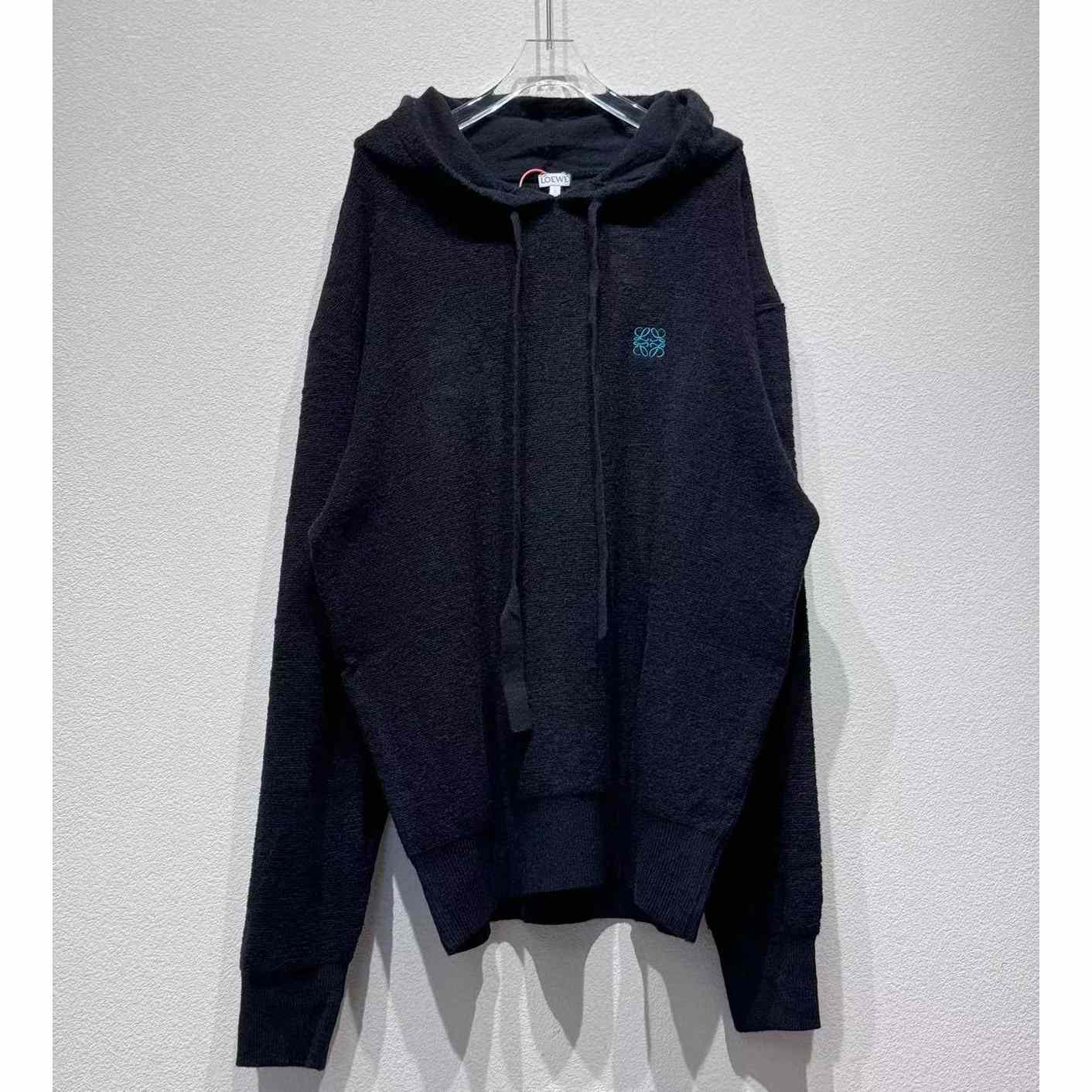 Loewe Hoodie In Wool - DesignerGu