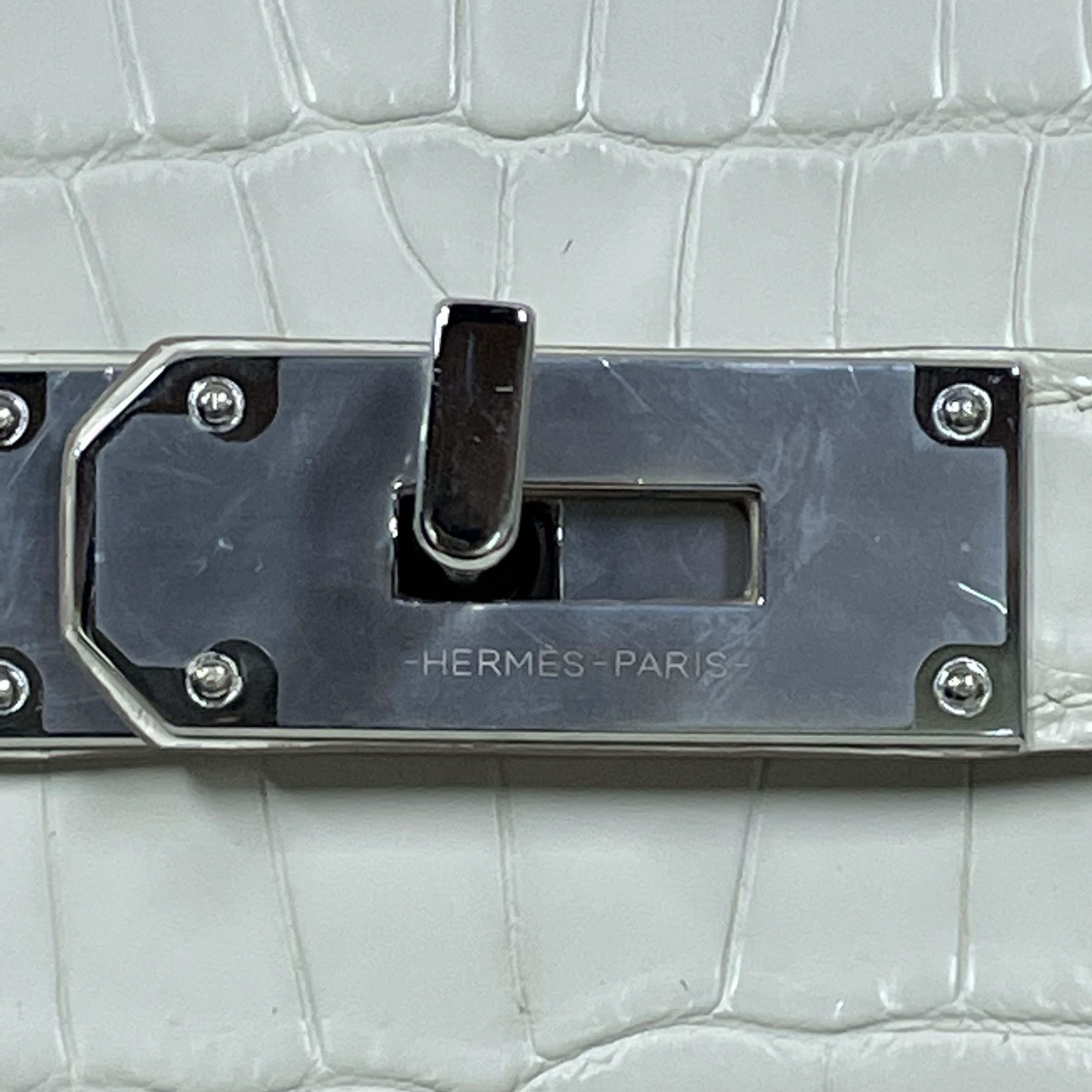 Hermes Hac-a-Dos Beton Croco PHW - DesignerGu